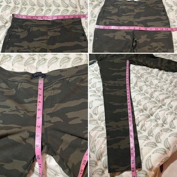 Sanctuary Runway Ponte Camouflage Leggings Forest Green Camo S - Picture 12 of 12